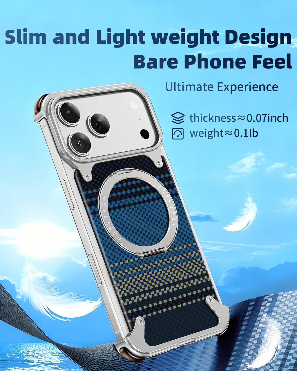 I Phone 17 Pro & Pro Max Luxury Carbon Fiber Case