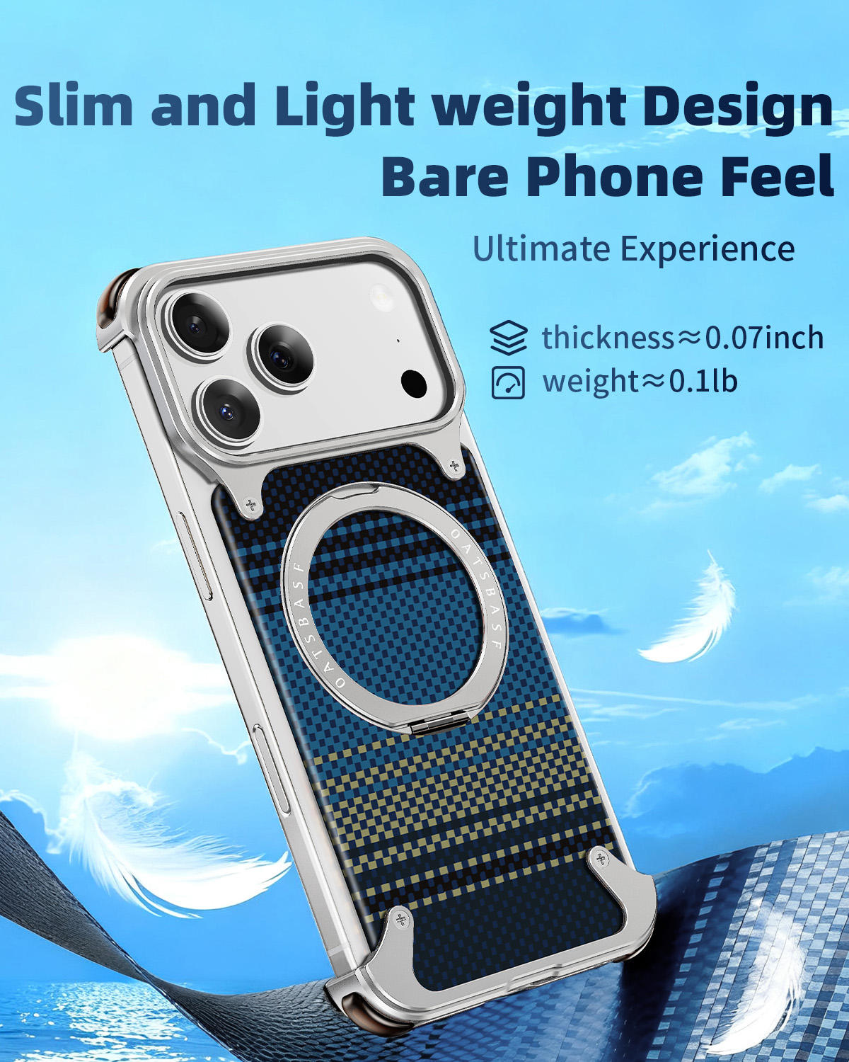 I Phone 17 Pro & Pro Max Luxury Carbon Fiber Case