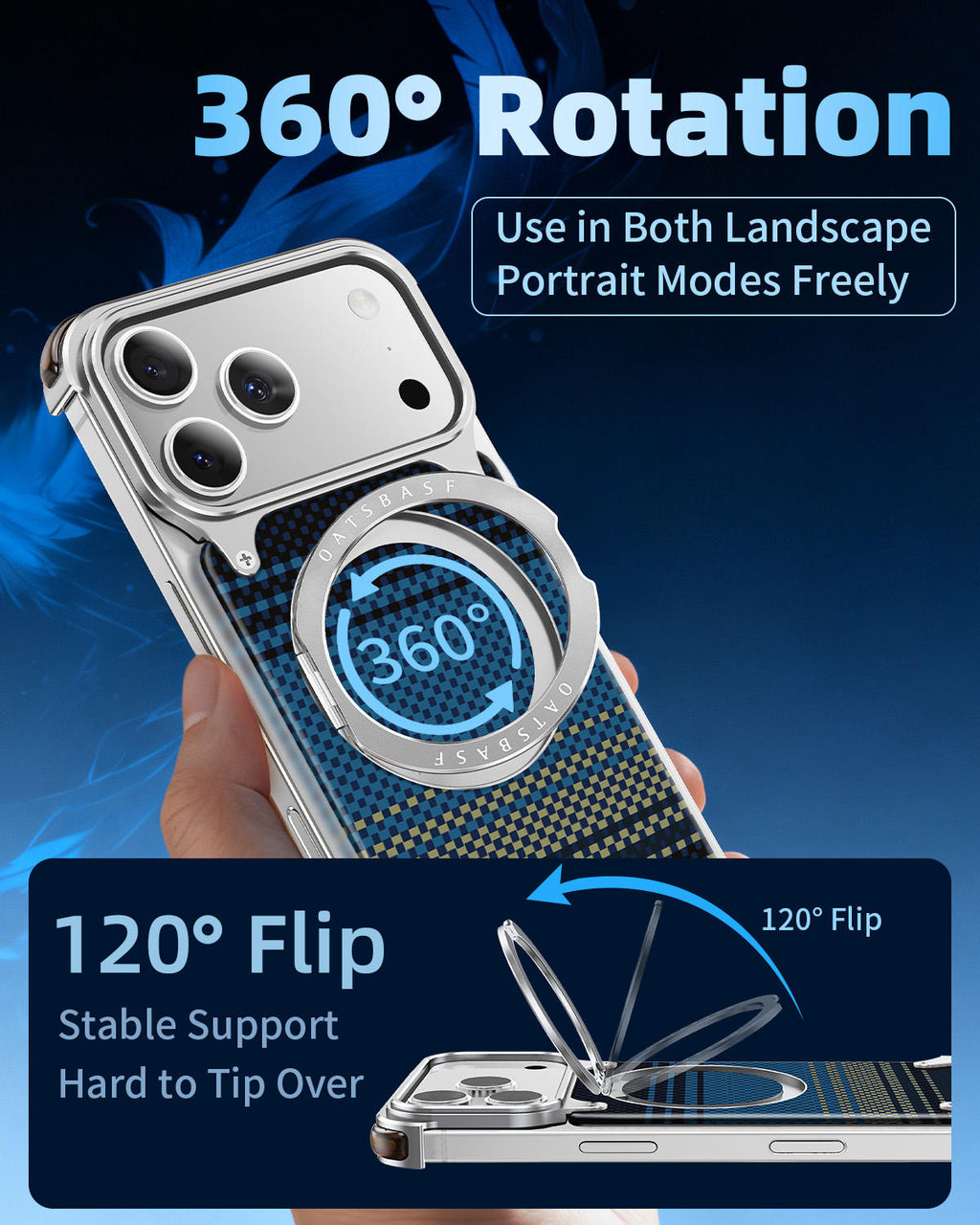 I Phone 17 Pro & Pro Max Luxury Carbon Fiber Case