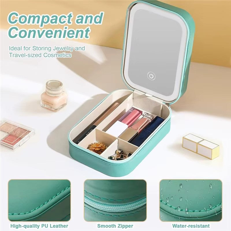 Travel LED Makeup Mirror Case
