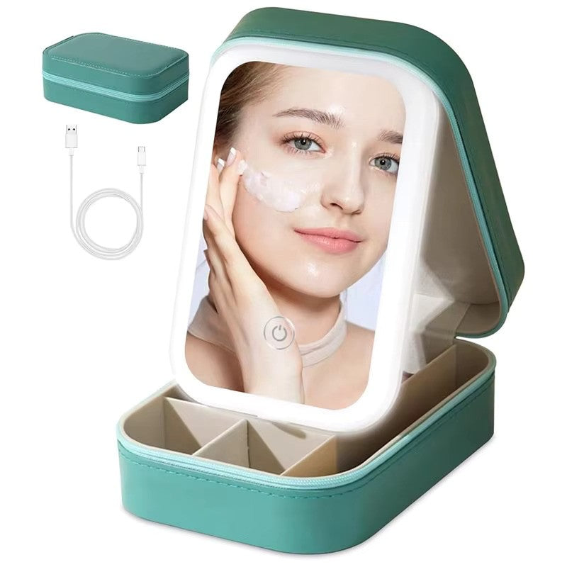 Travel LED Makeup Mirror Case