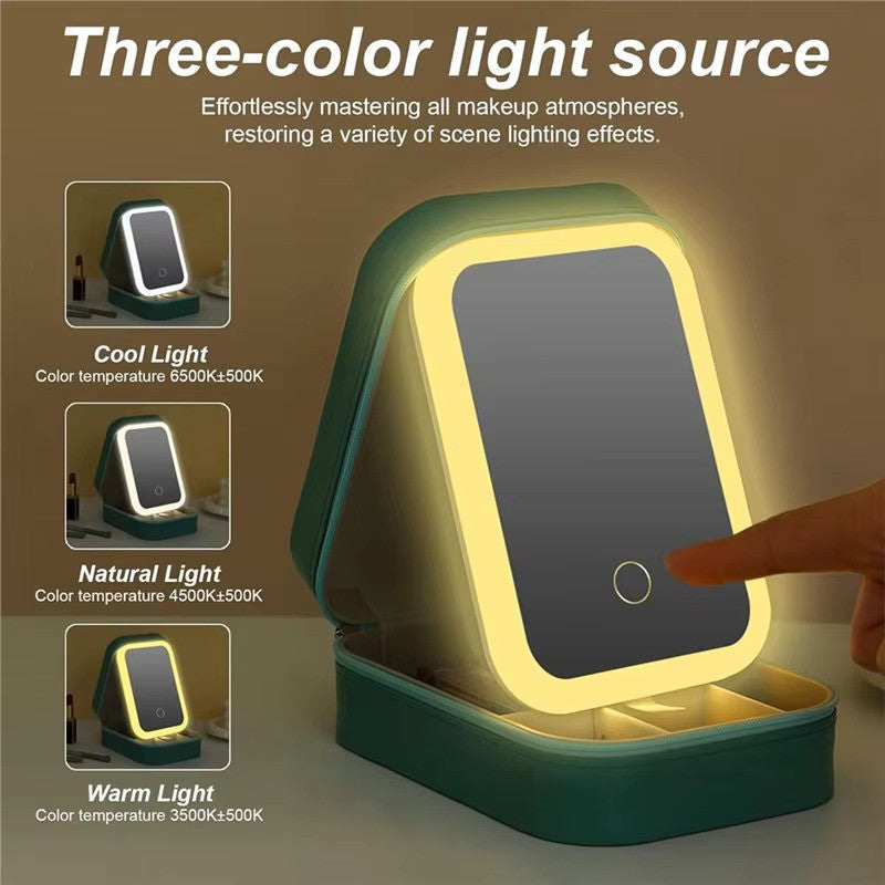 Travel LED Makeup Mirror Case